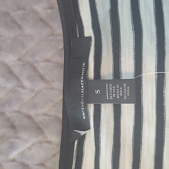 WHBM Striped Ruffle Tee - Picture 2 of 5